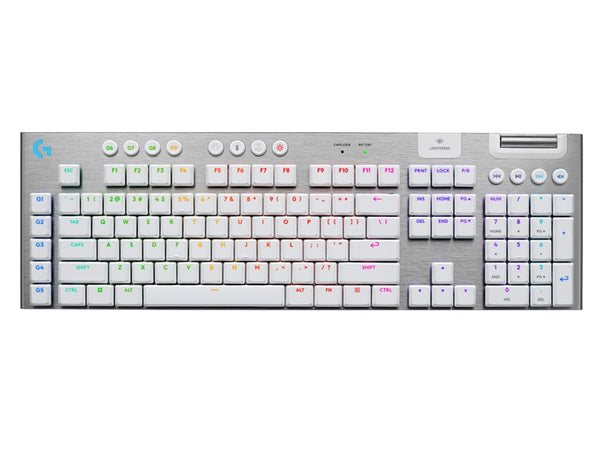 Logitech G915 X LIGHTSPEED Low-Profile Wireless Gaming Keyboard (White)