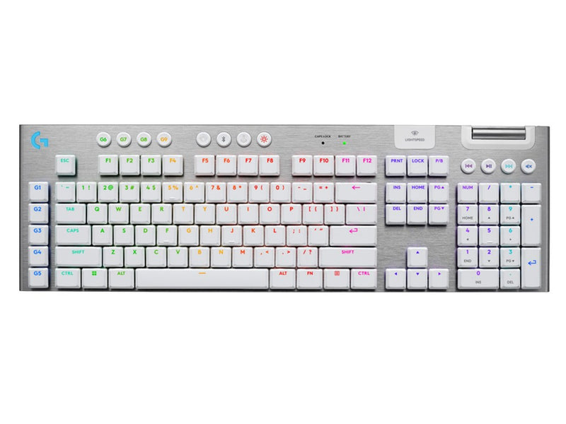 Logitech G915 X LIGHTSPEED Low-Profile Wireless Gaming Keyboard (White)