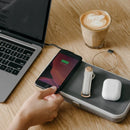 Orbitkey Nest Portable Desk Organiser with Wireless Charger (Ash)