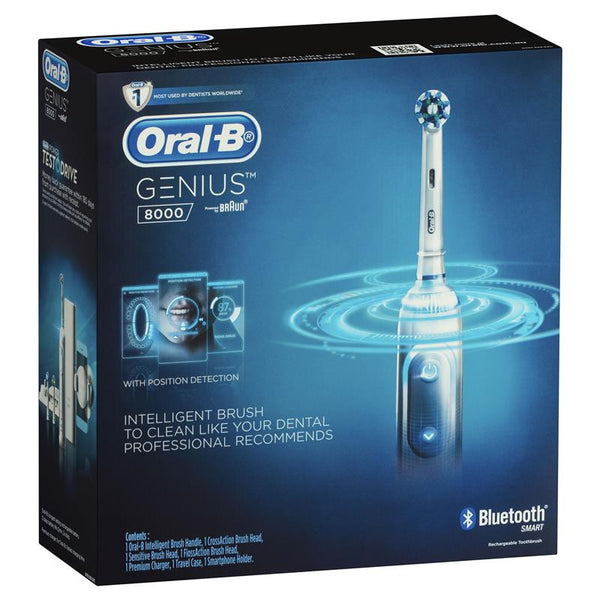 Oral B Genius 8000 Electric Toothbrush (Silver)
