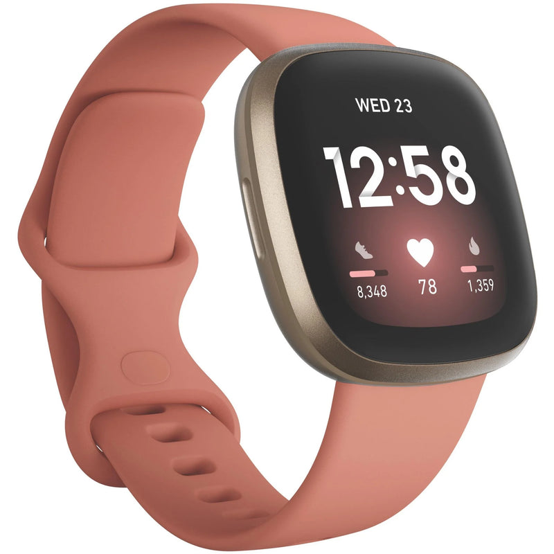 Fitbit Versa 3 (Pink Clay/Soft Gold)