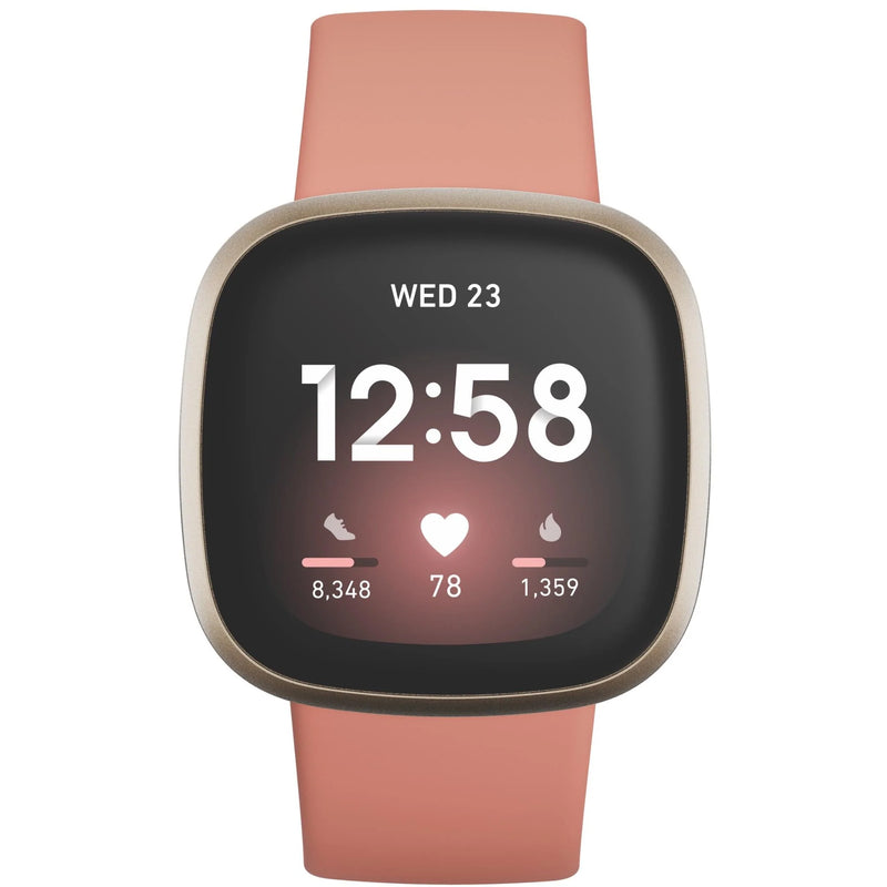 Fitbit Versa 3 (Pink Clay/Soft Gold)