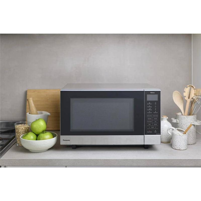 Panasonic 27L 1000W Flatbed Microwave (Stainless Steel)