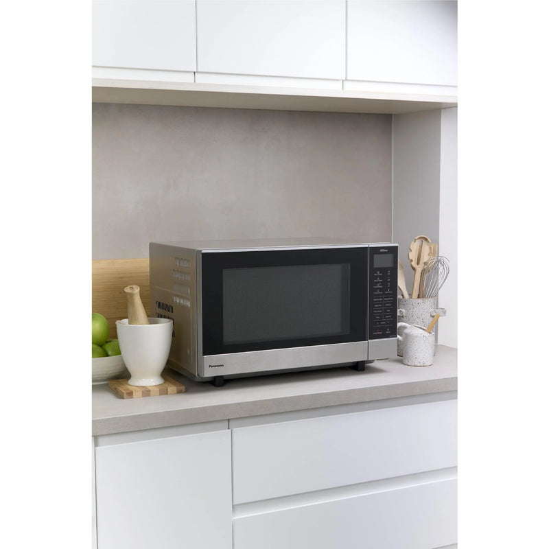Panasonic 27L 1000W Flatbed Microwave (Stainless Steel)