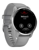 Garmin Venu 2 Plus 43mm GPS Smart Watch Fitness Tracker - Powder Grey/Silver