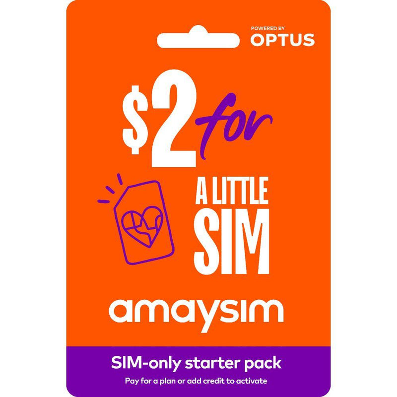 Amaysim $2 Multi Fit SIM Only - LavaTech AU