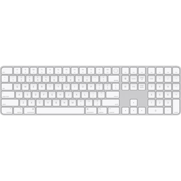 Apple Magic Keyboard with Touch ID and Numeric Keypad (White) - LavaTech AU