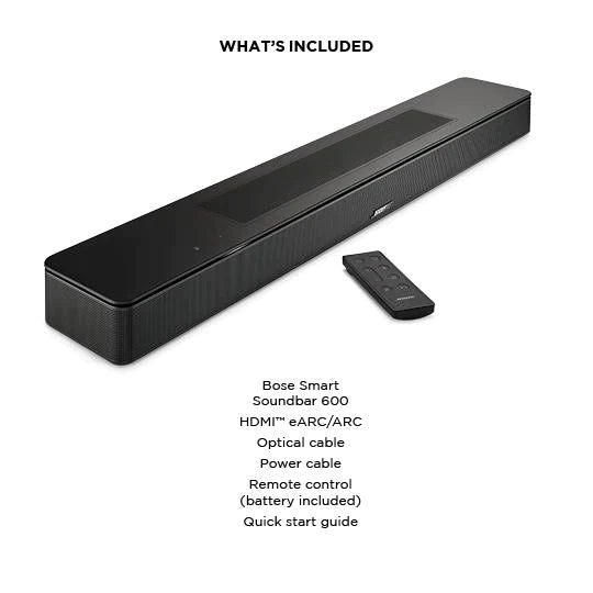 Bose Smart Soundbar 600 (Black) - LavaTech AU