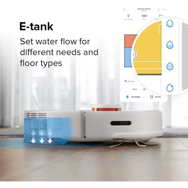 Roborock S5 Max Robotic Vacuum Cleaner - White - LavaTech AU