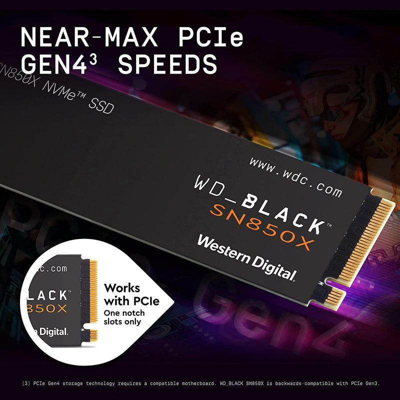 WD Black SN850X 1TB M.2 2280 NVMe PCIe 4.0 SSD - LavaTech AU