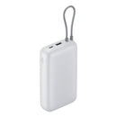 Xiaomi Power Bank 20000mAh (Integrated Cable) [Light Grey]